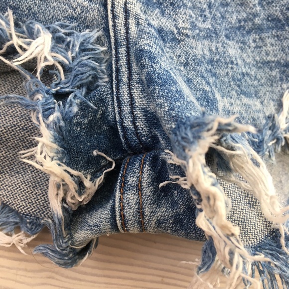 VTG Wrangler Cut Off Denim Shorts Fray Distressed - Picture 3 of 8